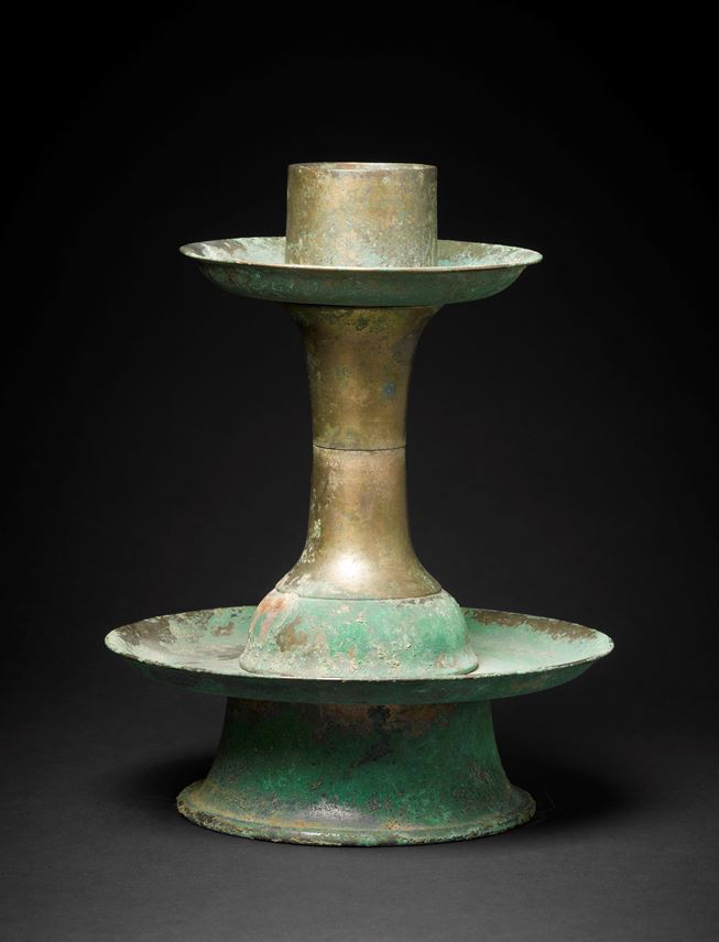Gilt Bronze Candlestick Tang Dynasty | MasterArt
